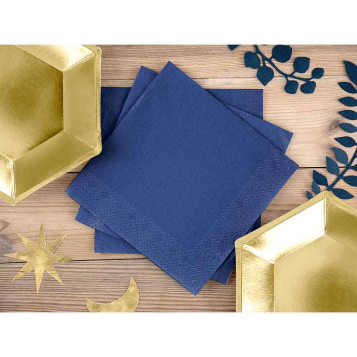 Lunch Napkins - Navy Blue - 20pk