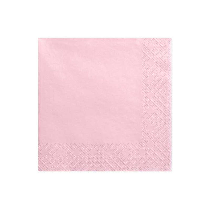 Lunch Napkins - Light Pink  - 20pk