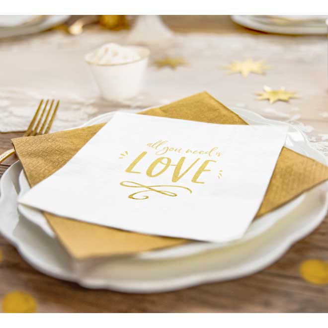 Lunch Napkins - All you need is Love - 20pk