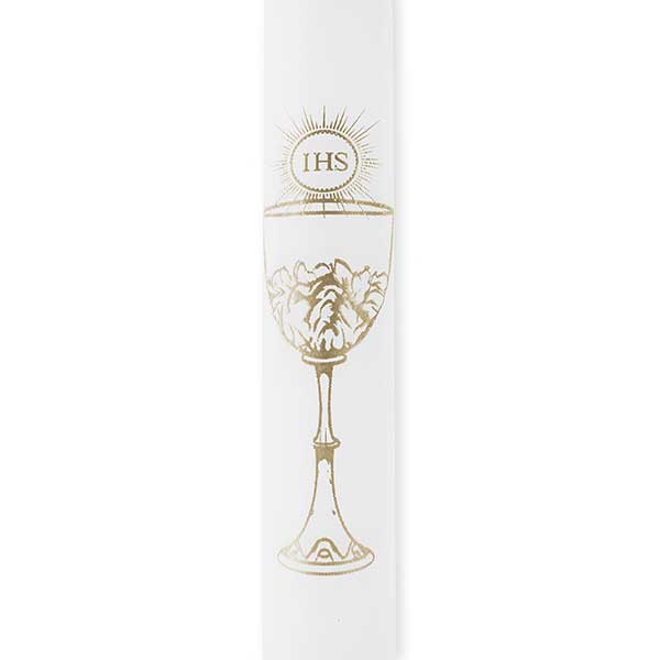 Candles IHS, white, 29cm