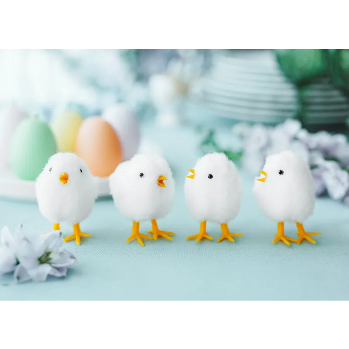 Easter chicken, white, 7 cm