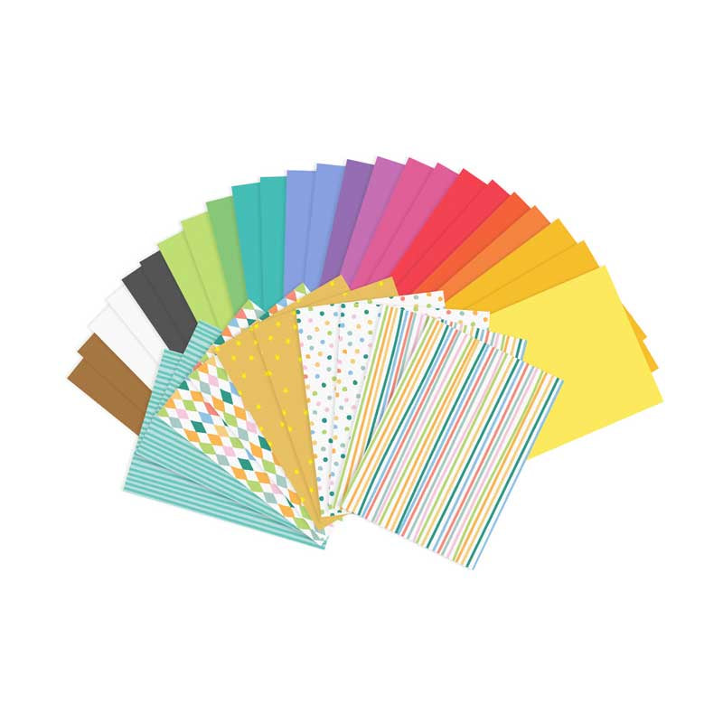 Art color paper set, mix, 34 sheets — Bow & Ribbon