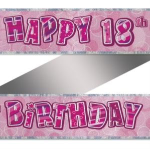 18th Birthday Dazzling Effects Banner