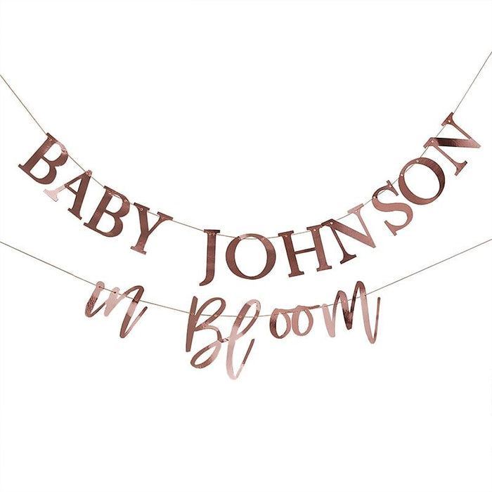 Baby in Bloom - Bunting - Customisable Baby in Bloom
