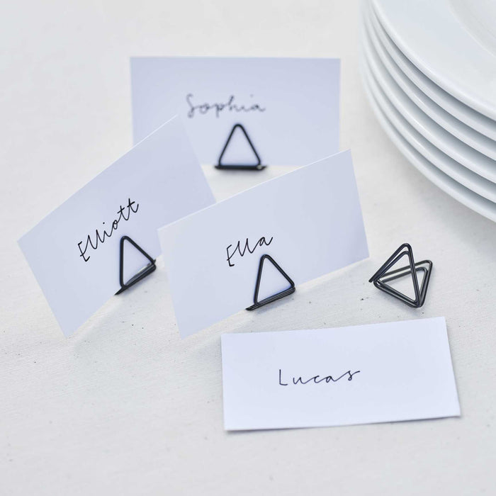 Black Wire Place Card Holders