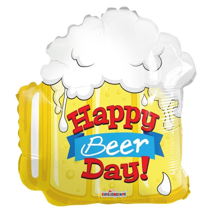 Balloon Foil Beer Shape - Happy Birthday 'Beerday' 18''