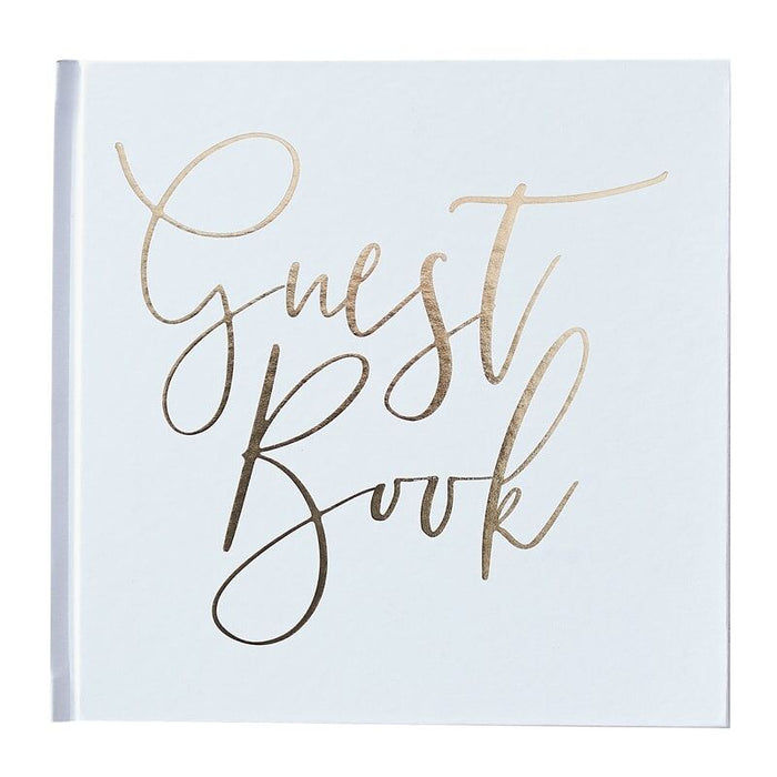 Gold Wedding -Guest Book - Gold Foiled