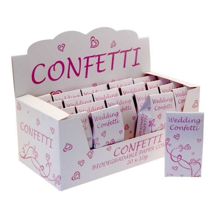 Pink & White Bio-Degradable Confetti