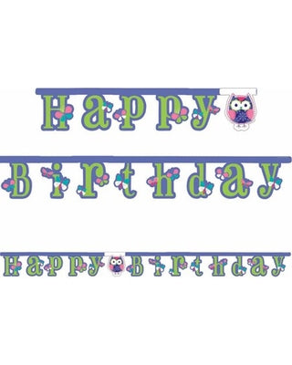Owl Pal Jointed Letter Banner