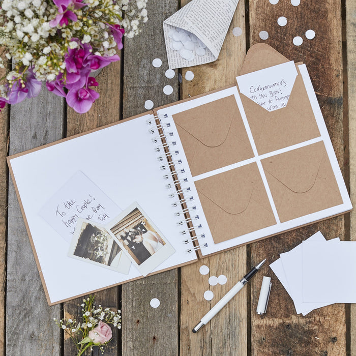 Guest Book Envelope - Rustic Country