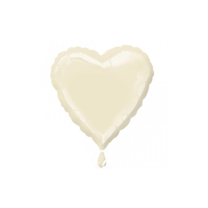 Balloon Foil Heart Shape - Iridiscent Ivory - 18ââ