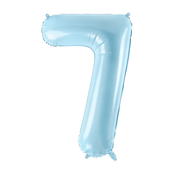 Balloon Foil Number - 7 Blue - 34" (86cm)