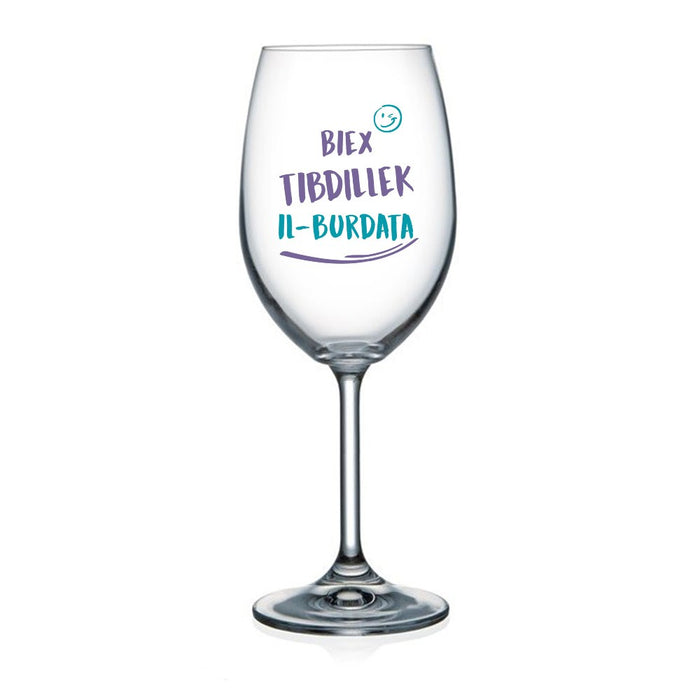 Wine Glass - Biex Tibdillek il-Burdata