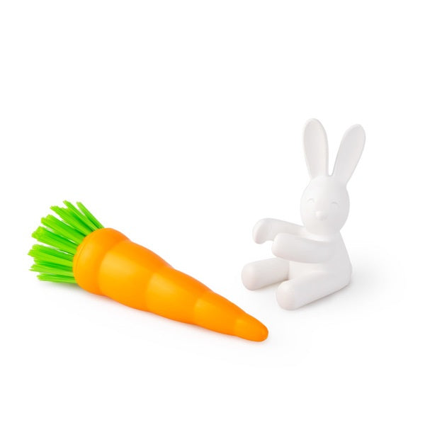 Dish Brush Bunny with Carrot
