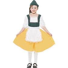 Girls Lederhosen - Child Costume - Large