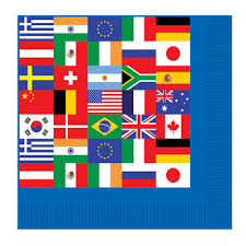 International Flag Napkins 2Ply