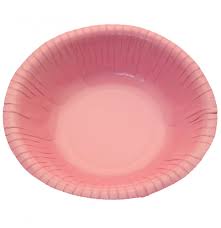 Pale Pink Paper Bowl - 7 Inch (X8)