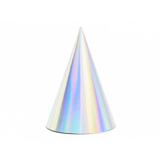 Cone Hats - Iridescent - 6pk