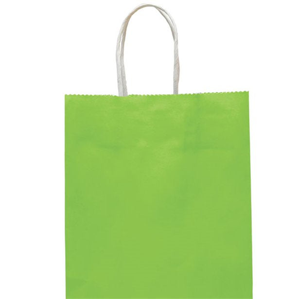 Party Bag with Handles - Lime Green - Medium 25cm