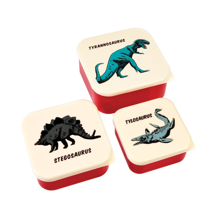 Set of 3 Prehistoric Land Snack Boxes