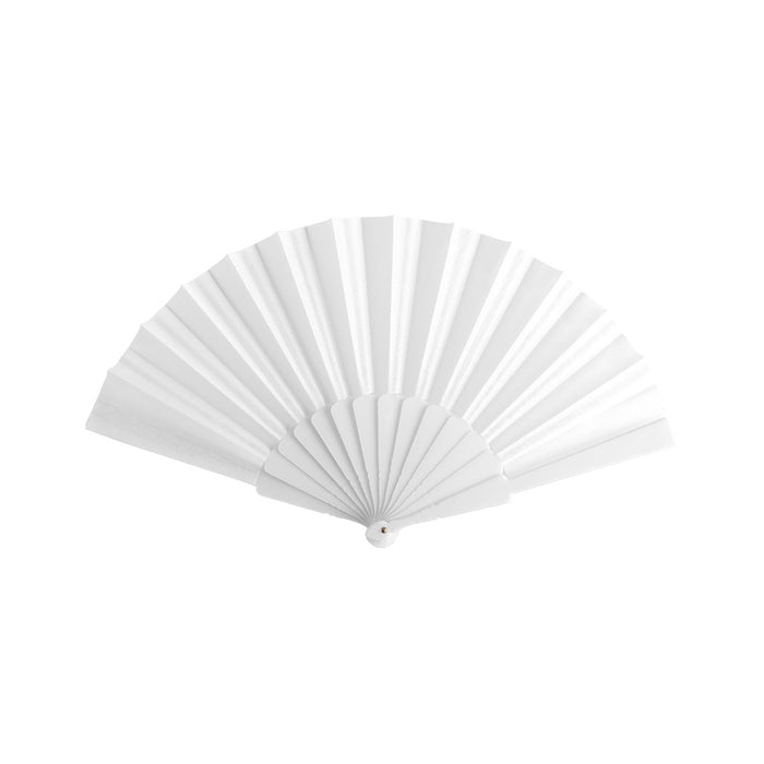 White Plastic & Fabric Fan