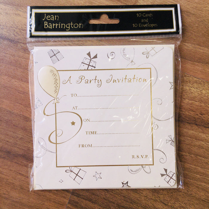 Party Invitations x 10 Cards