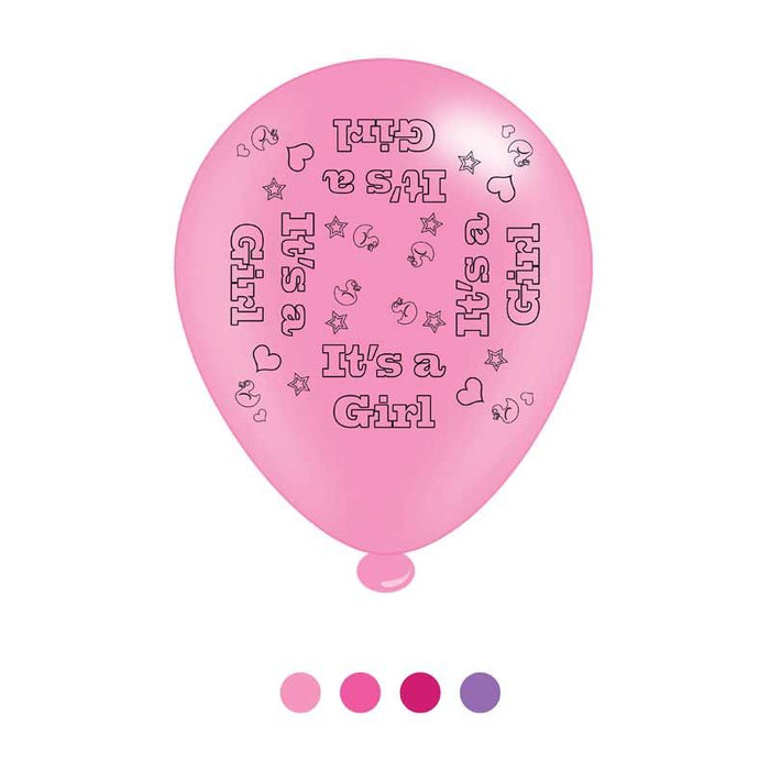 It's a Girl Latex Balloons