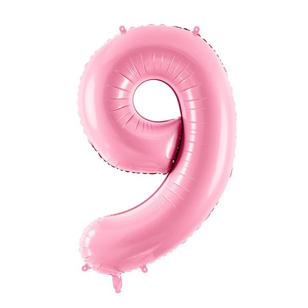 Balloon Foil Number - 9 Pink - 34" (86cm)