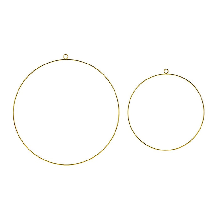 Metal Hanging Decoration Hoops - 2pk