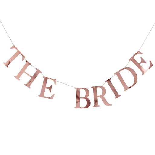 Rose Gold The Bride Hen Party Bunting with Photo Pegs