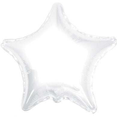 Balloon Foil Star Shape - White 18''