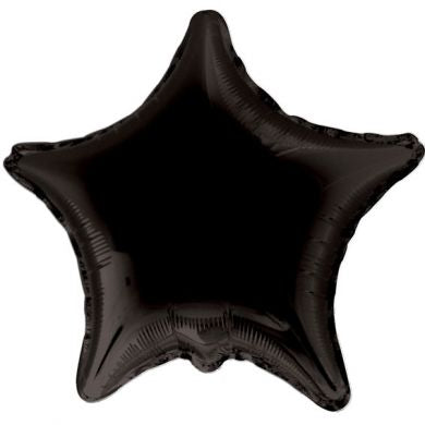 Balloon Foil Star Shape - Black 18''