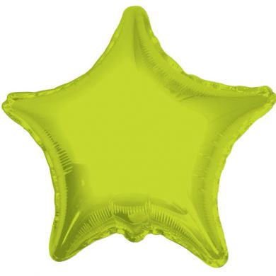 Balloon Foil Star Shape - Lime Green 18''