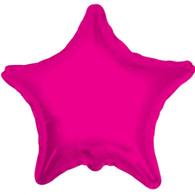 Balloon Foil Star Shape - Hot Pink 18''