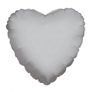 Balloon Foil Heart Shape - Silver 18''