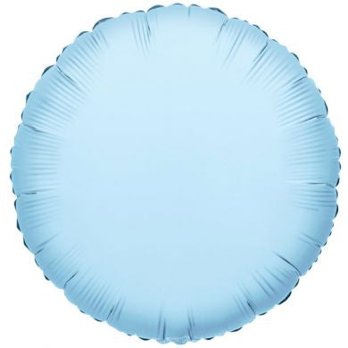 Balloon Foil Circle Shape -Light Blue 18''