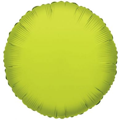 Balloon Foil Circle Shape - Lime Green 18''