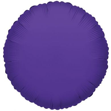 Balloon Foil Circle Shape - Purple 18''
