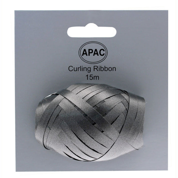 Curling Ribbon on Header - Black - 15m