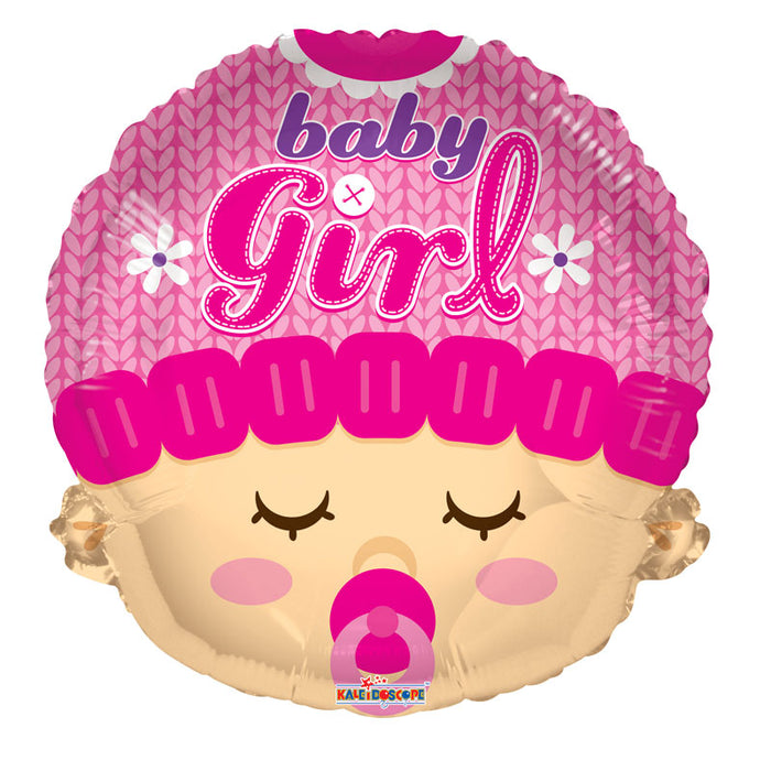 Balloon Foil Head Shape - Baby Girl 18''
