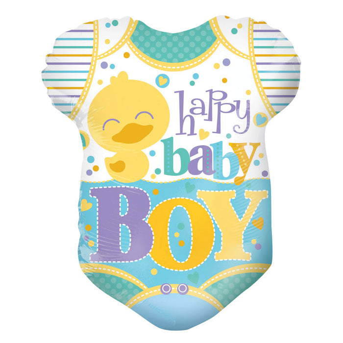 Balloon Foil Clothes Shape - Happy Baby Boy 18''