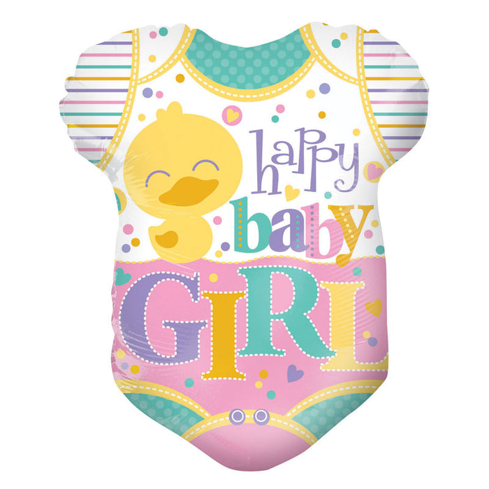 Balloon Foil Clothes Shape - Happy Baby Girl 18''