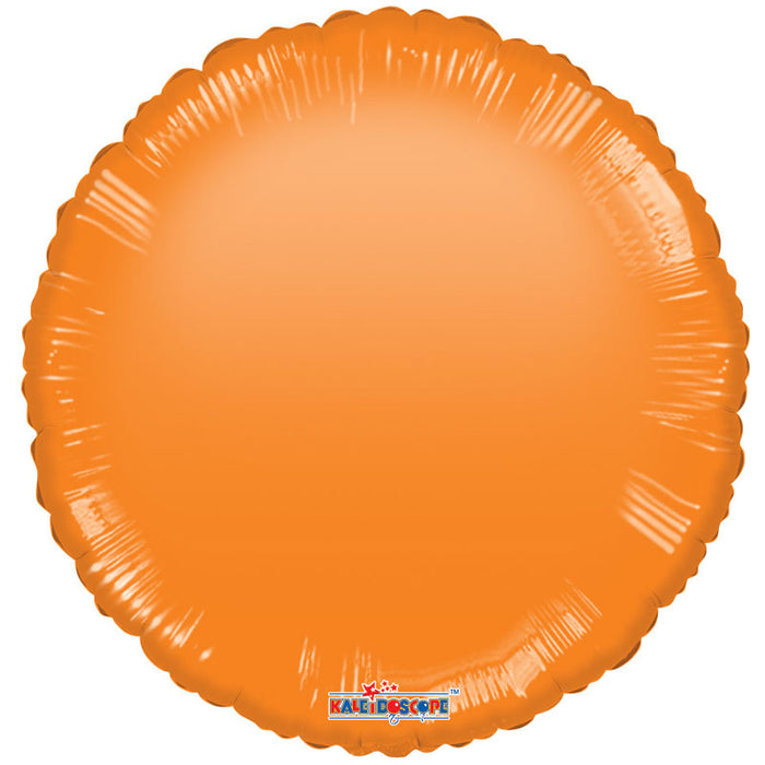 Balloon Foil Circle Shape - Gellibean Orange 18''
