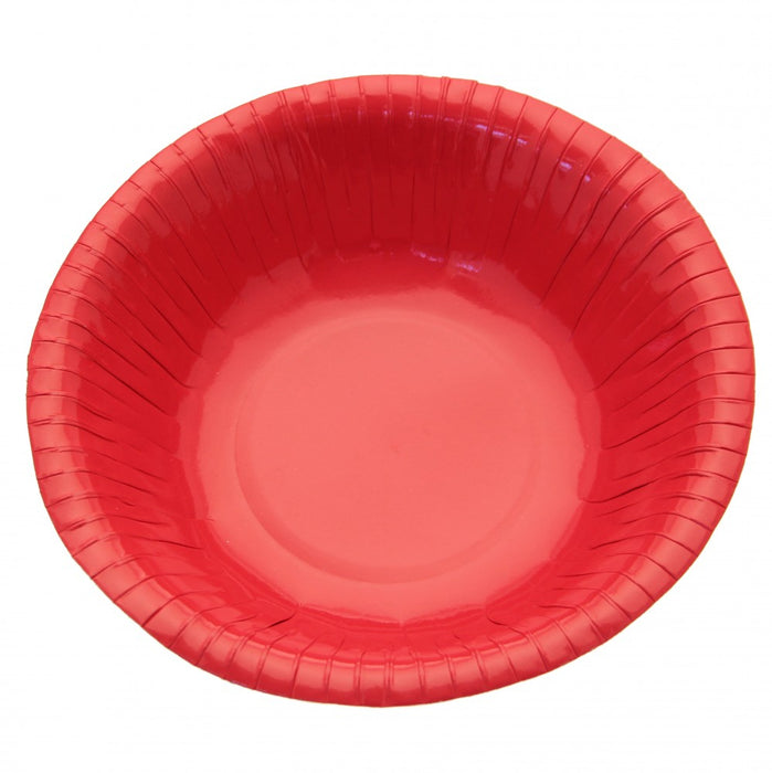 Red Paper Bowl - 7 Inch (X8)
