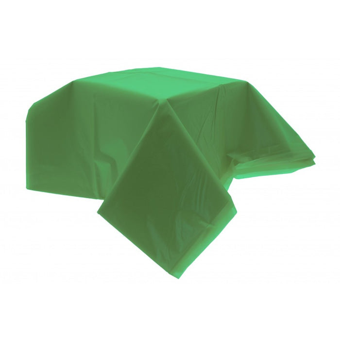 Lime Green Plastic Table Cover (54 X 104 Inch)