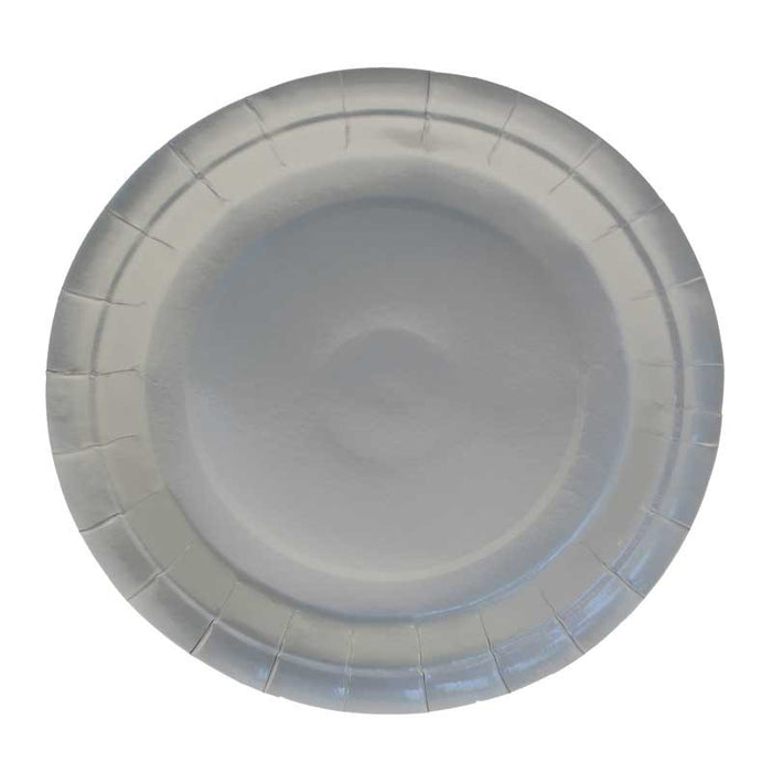 Lunch Plates - Paper - Silver 8pk