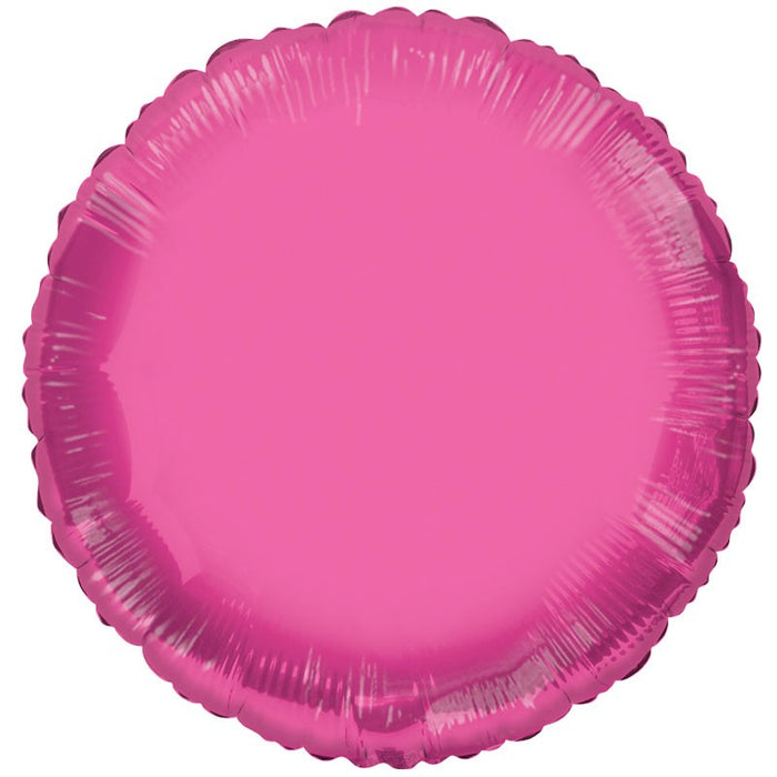 Balloon Foil Circle Shape - Rose Pink 18''