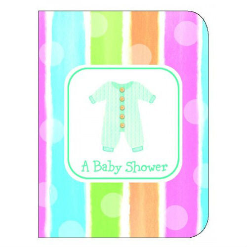Baby Shower Invitations - Baby Clothing - 8pk