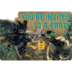 Lego Ninjago Invitations