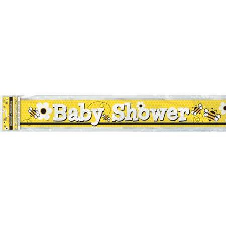 Busy Bees Baby Shower Foil Banner - 3.7M